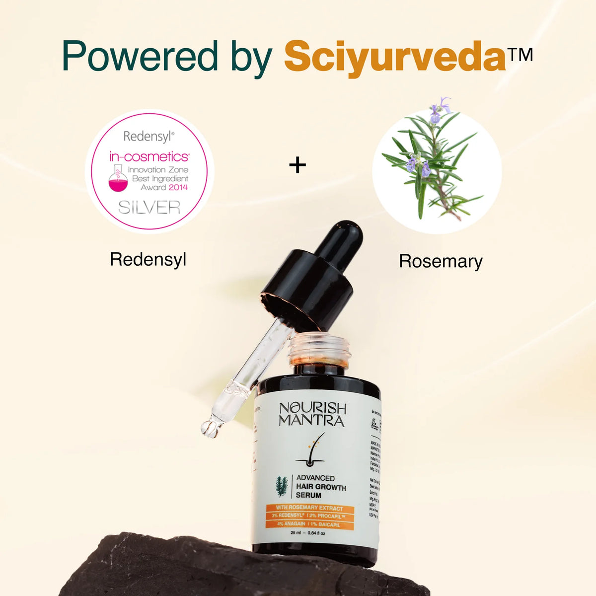 Nourish Mantra Advanced Hair Growth Serum with Rosemary Extract - Pack of 1