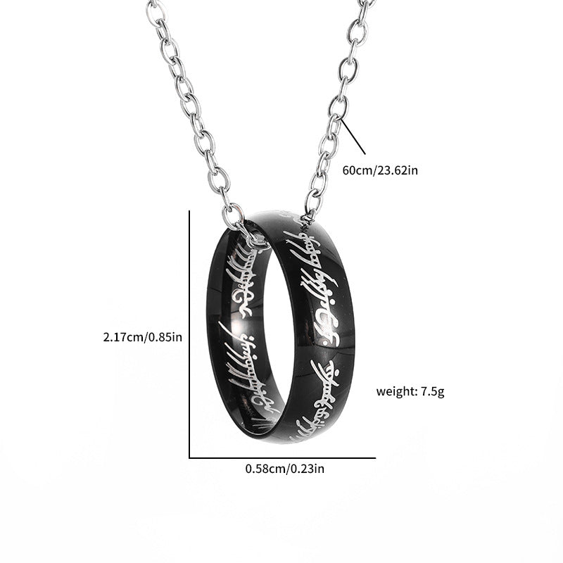 Salty Promise Ring Chain - Black