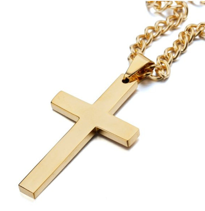 Salty Christ's Crucifix Gold Chain