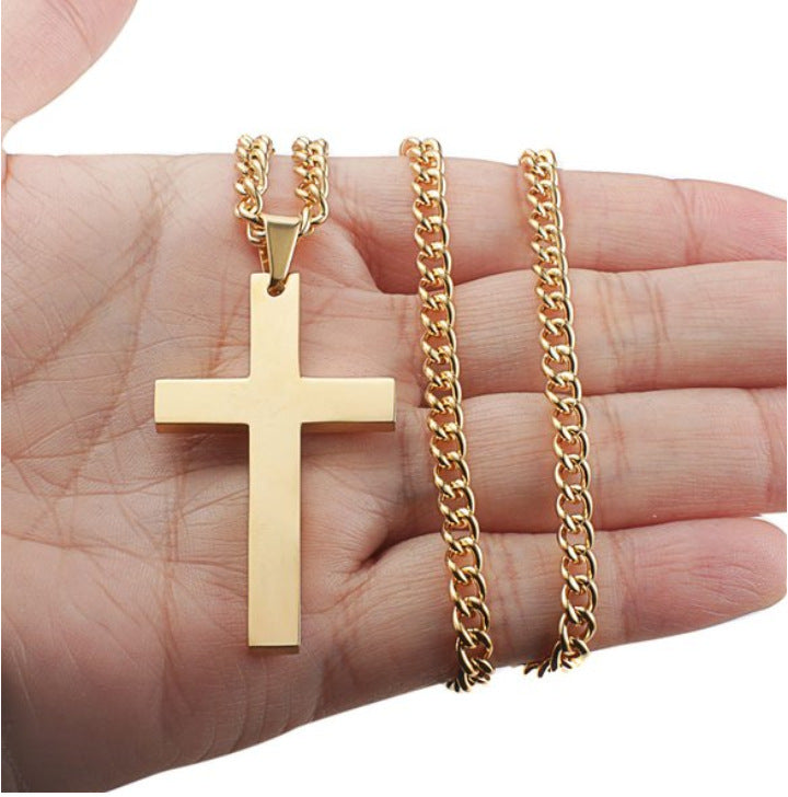 Salty Christ's Crucifix Gold Chain