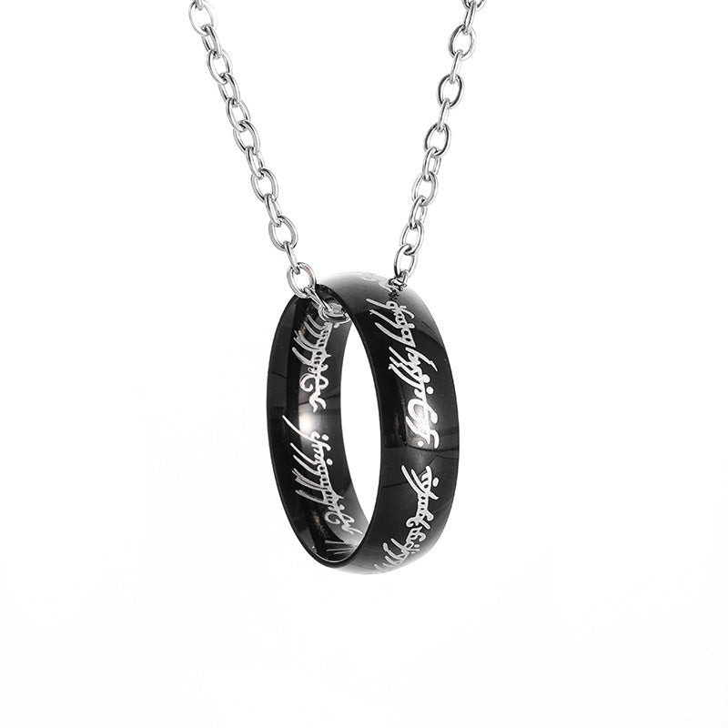 Salty Promise Ring Chain - Black