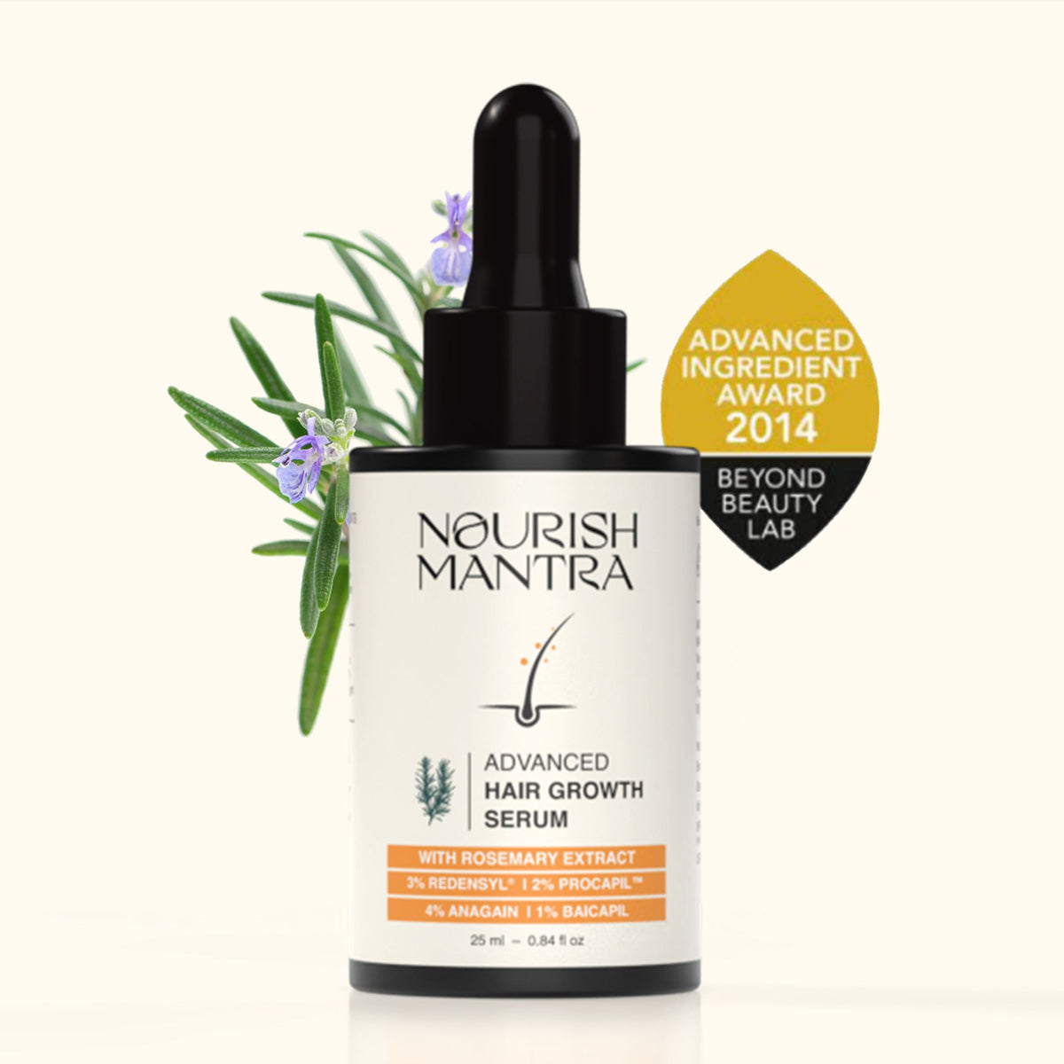 Nourish Mantra Advanced Hair Growth Serum with Rosemary Extract - Pack of 1
