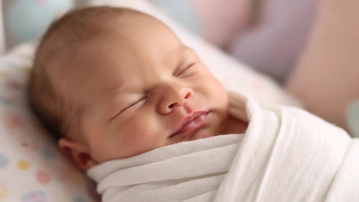 Urbanrac GOTS Certified Organic Muslin Baby Swaddle - White