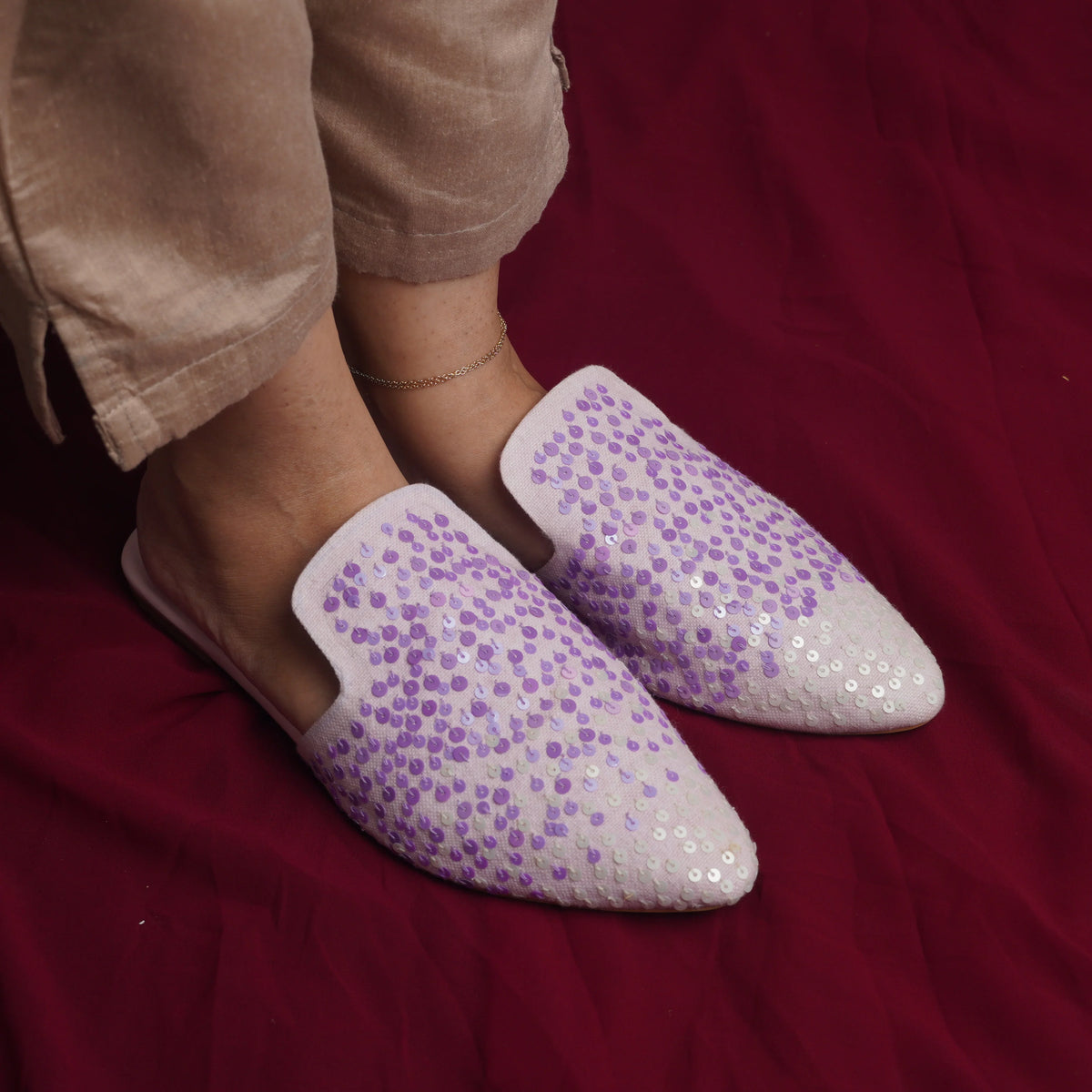 Dhajcraft Dotted Elegance Mules