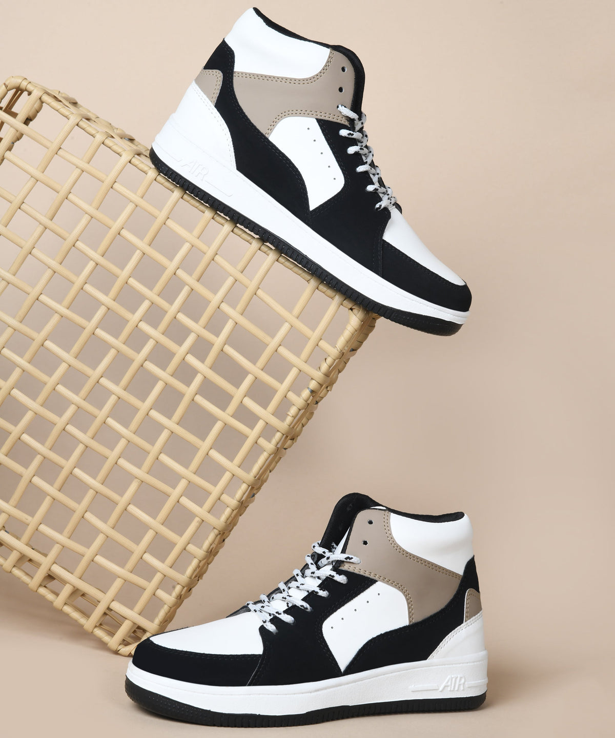 JM Looks High-Top Casual Lace-Up Sneakers