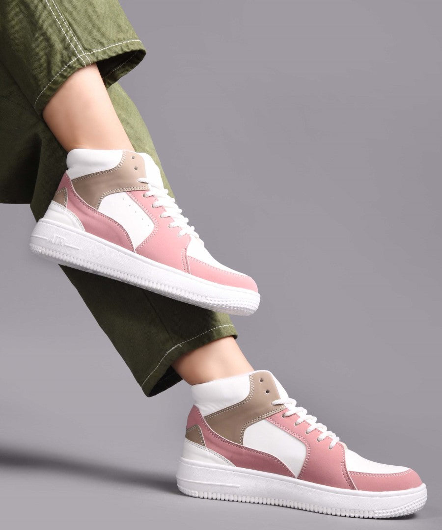 JM Looks High-Top Casual Lace-Up Sneakers