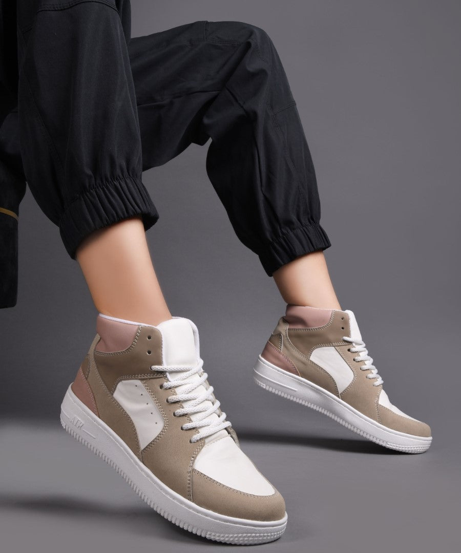 JM Looks High-Top Casual Lace-Up Sneakers