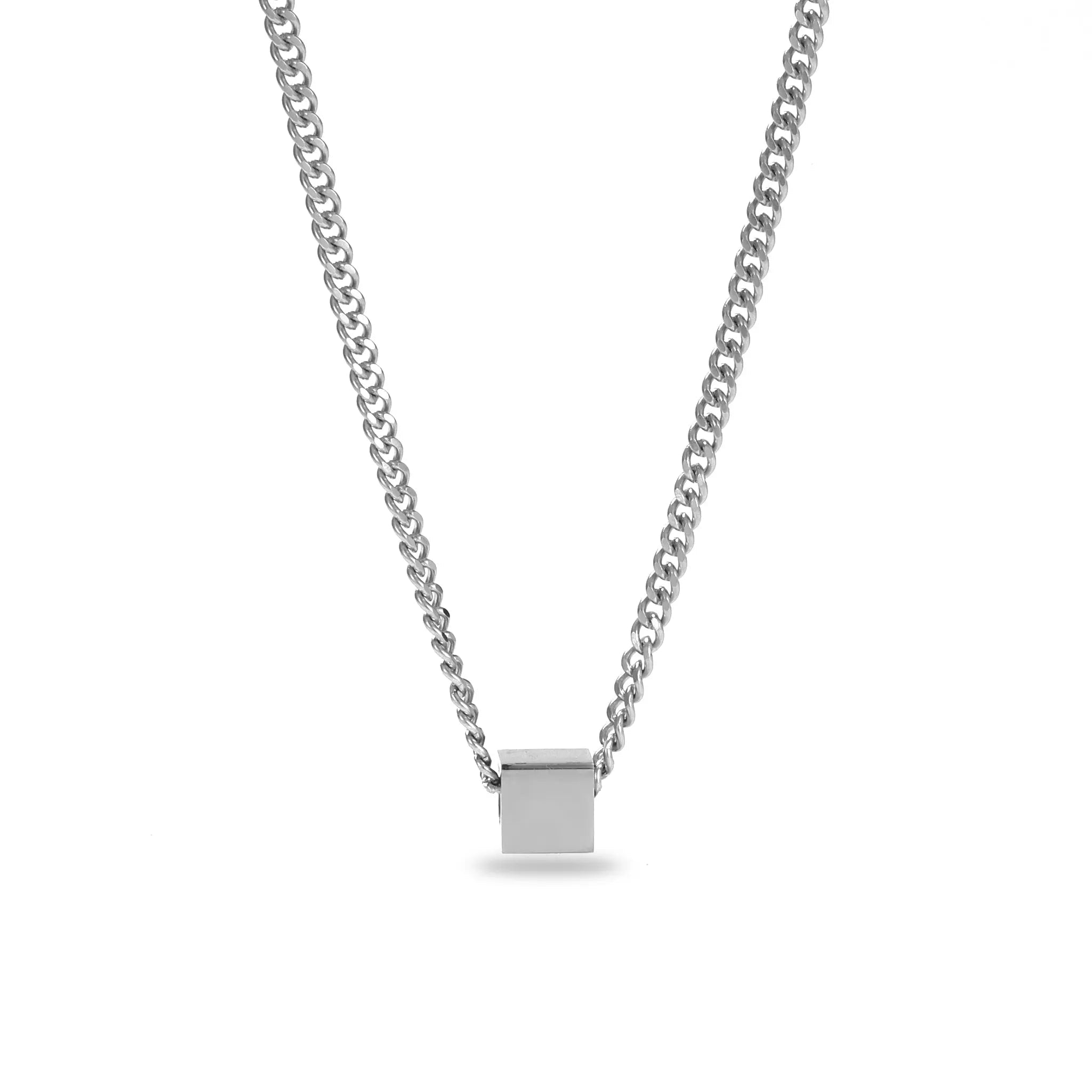 Salty Demeter Cubic Silver Metal Chain