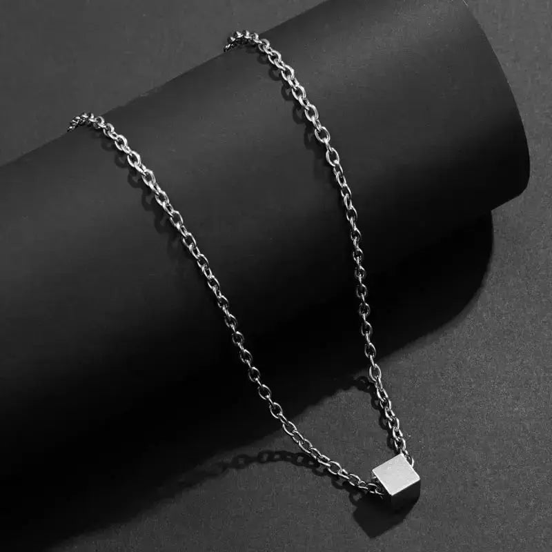 Salty Demeter Cubic Silver Metal Chain