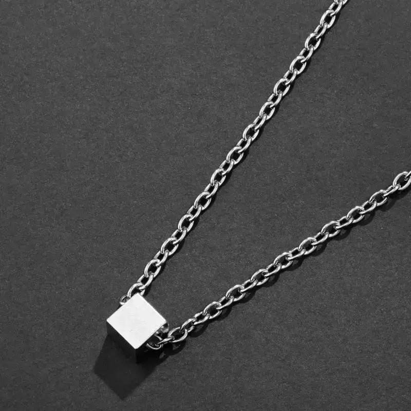 Salty Demeter Cubic Silver Metal Chain