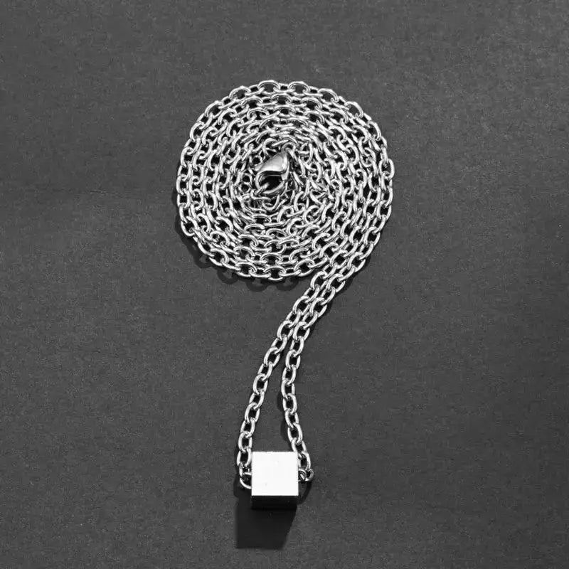Salty Demeter Cubic Silver Metal Chain