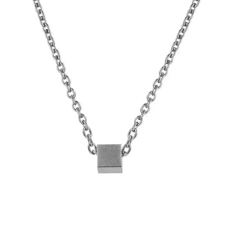 Salty Demeter Cubic Silver Metal Chain