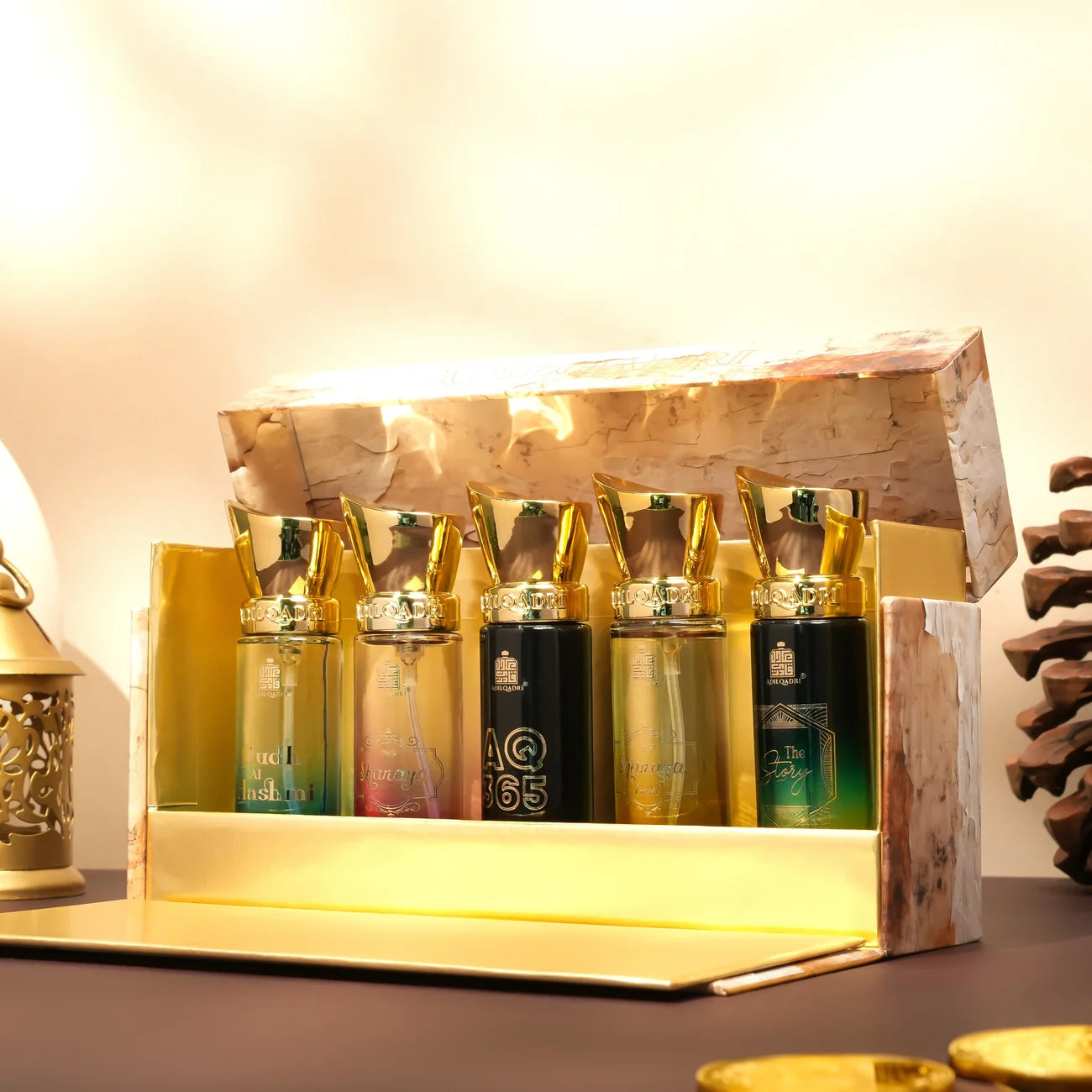 AdilQadri Luxury Gift Set 5 Pcs Premium Perfume Spray