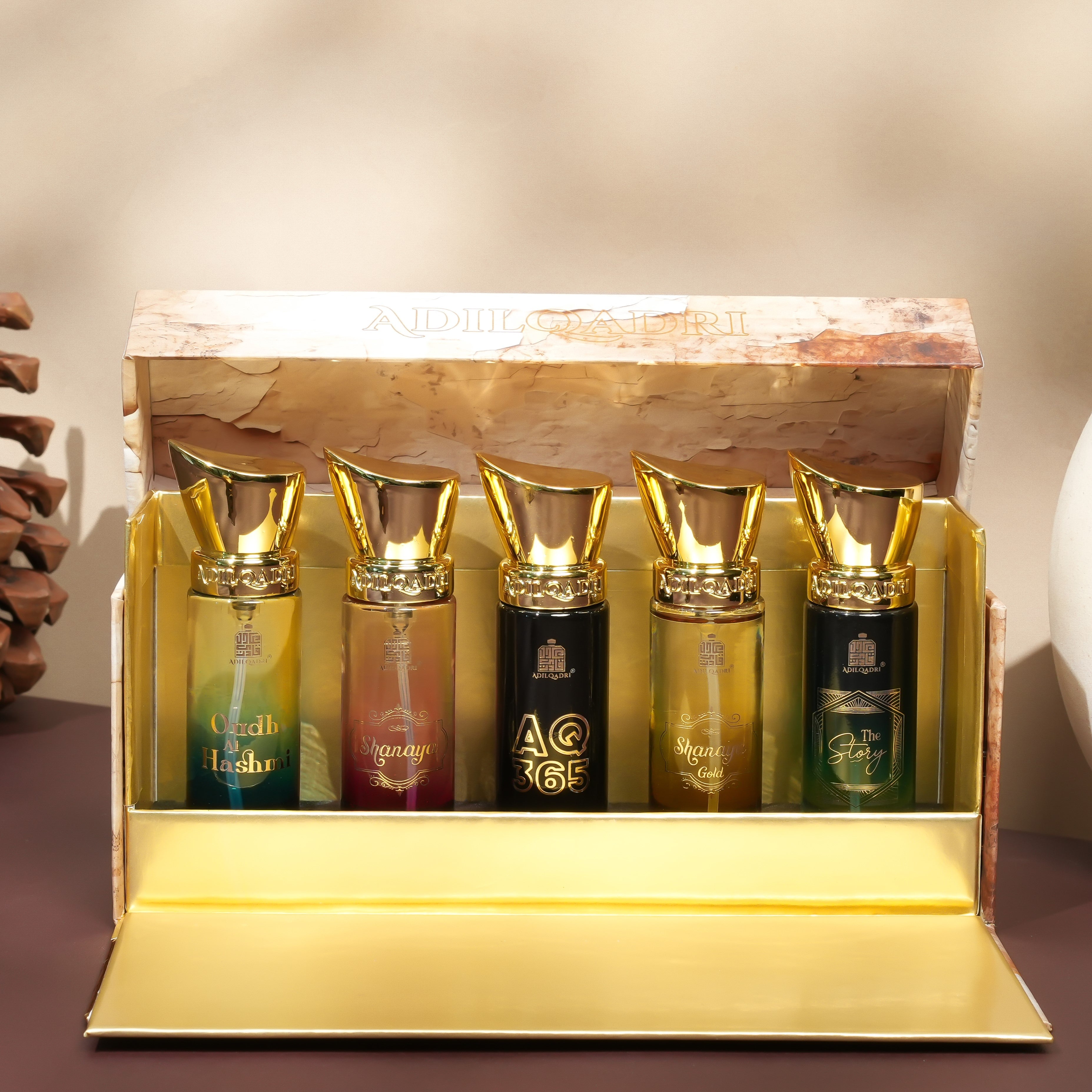 AdilQadri Luxury Gift Set 5 Pcs Premium Perfume Spray