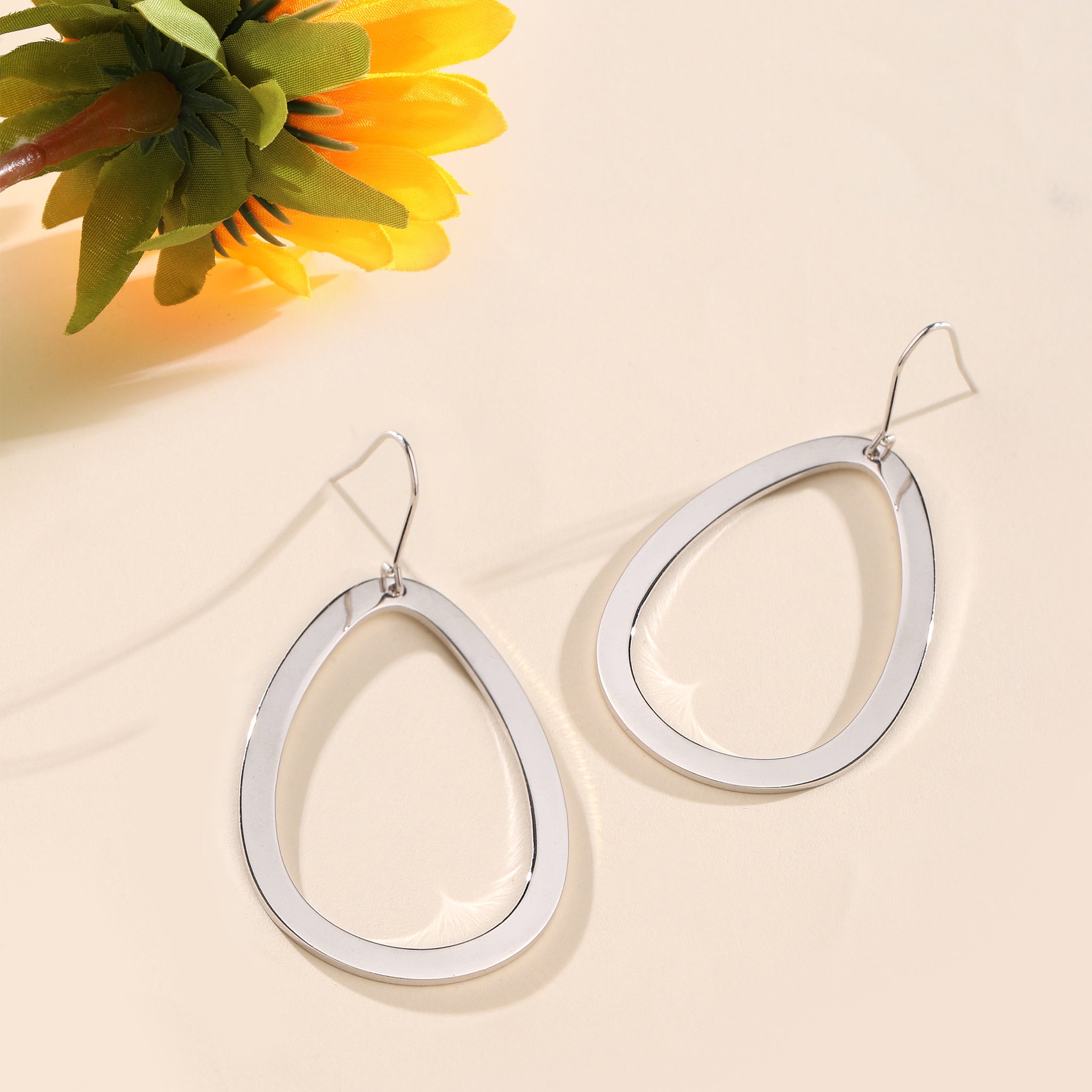 Salty O' Oranate Silver Earring