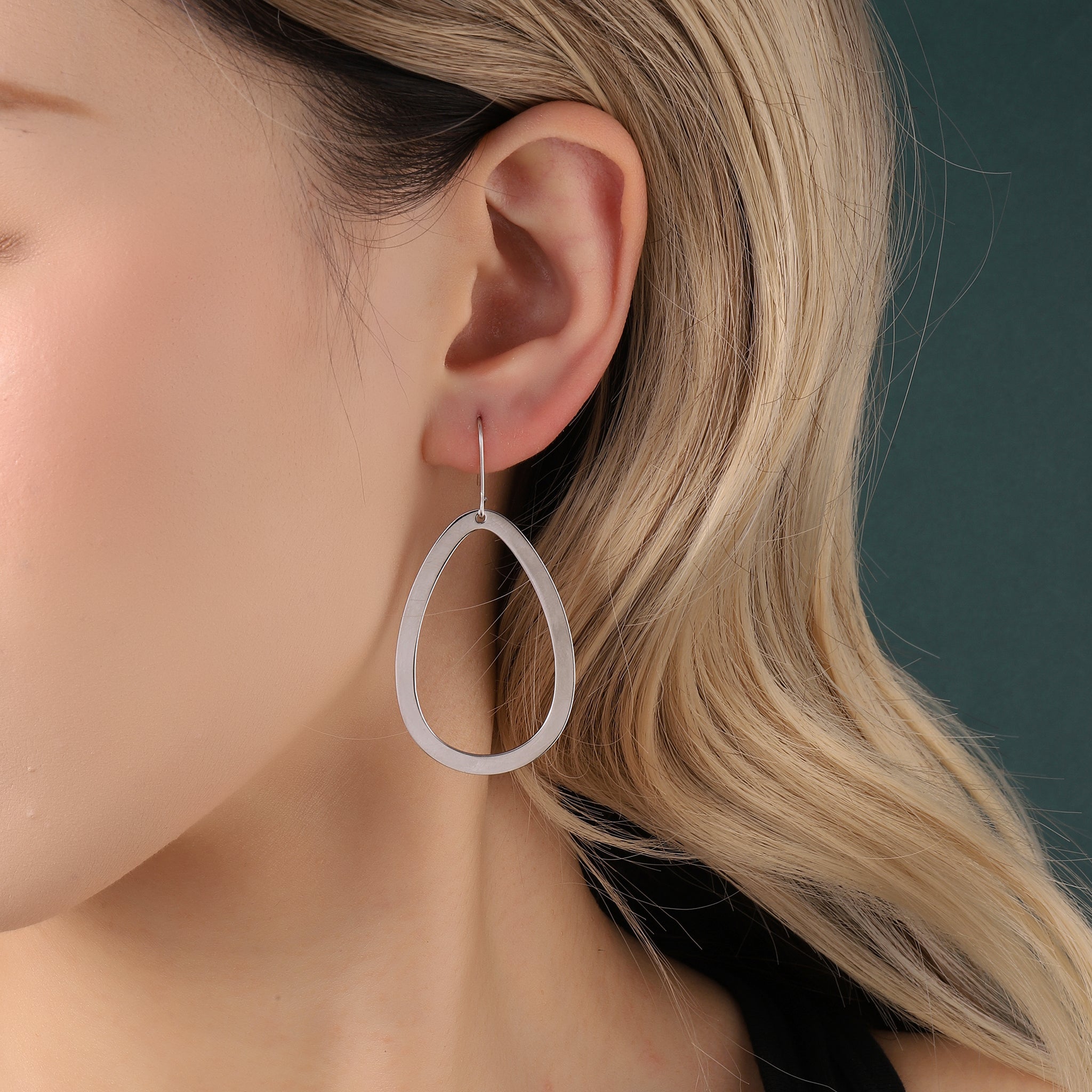Salty O' Oranate Silver Earring