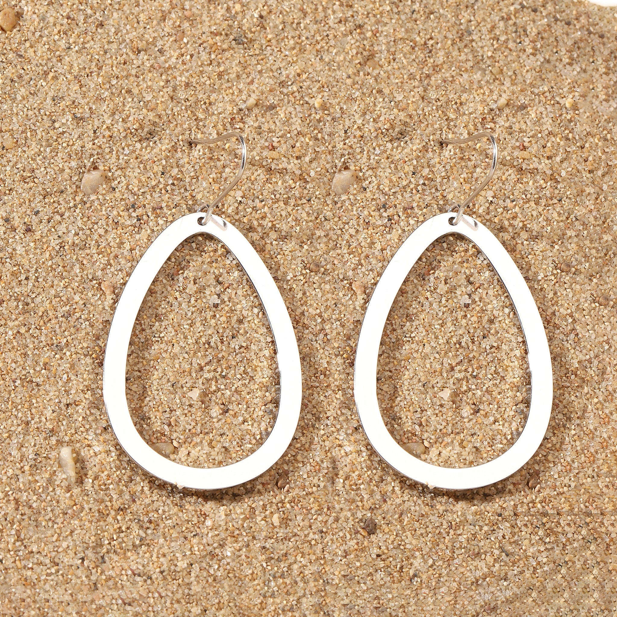 Salty O' Oranate Silver Earring