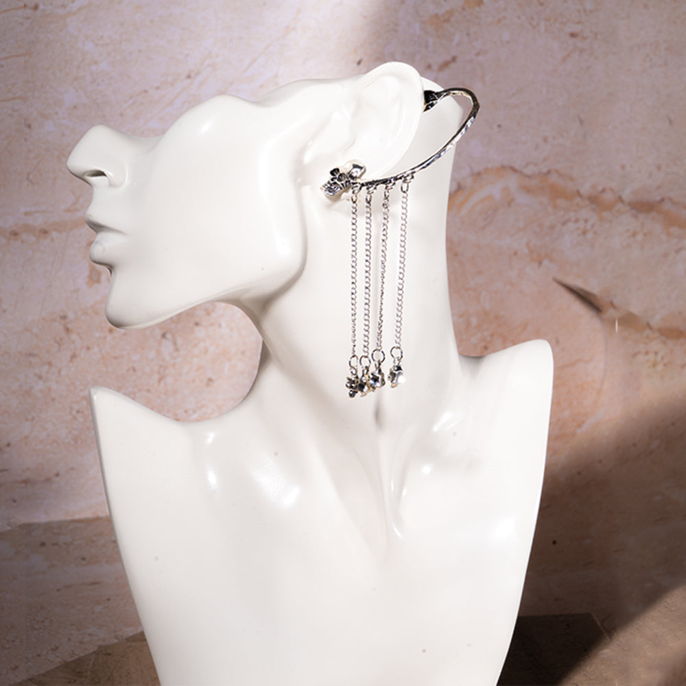 Salty Bone-Chic Skull Cuff (1 side)
