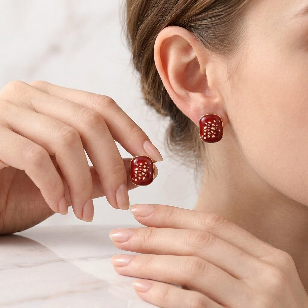 Salty Scarlet Grace Earrings