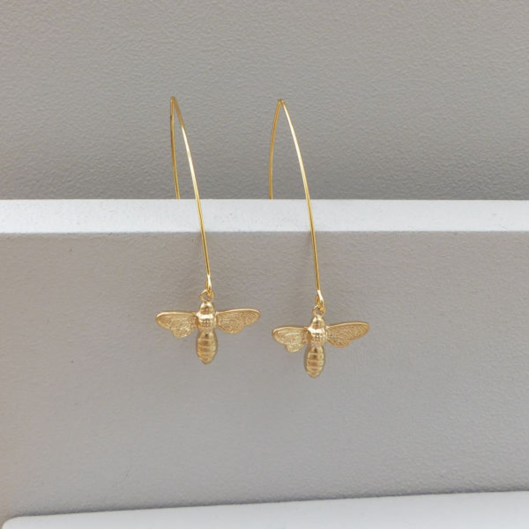 Salty Flutter Bee Drop Earrings