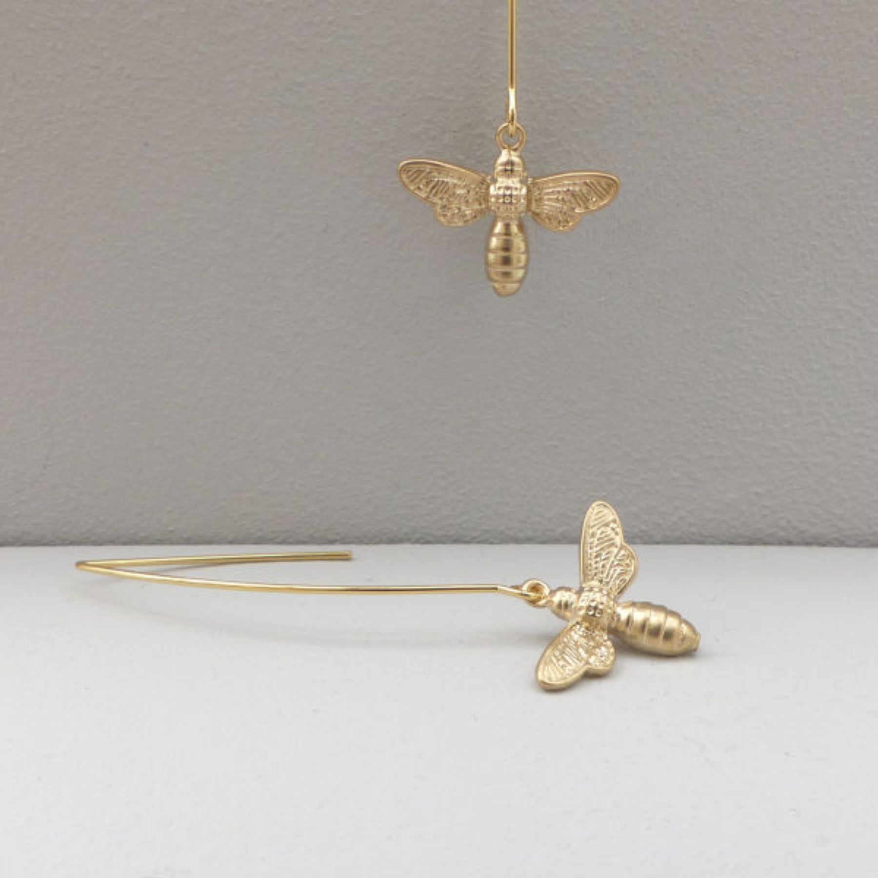 Salty Flutter Bee Drop Earrings