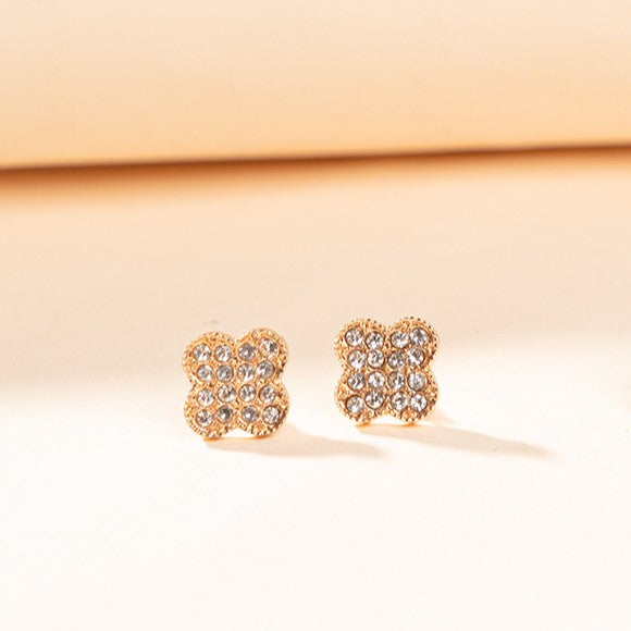 Salty Aurielle Clover Bloom Studs