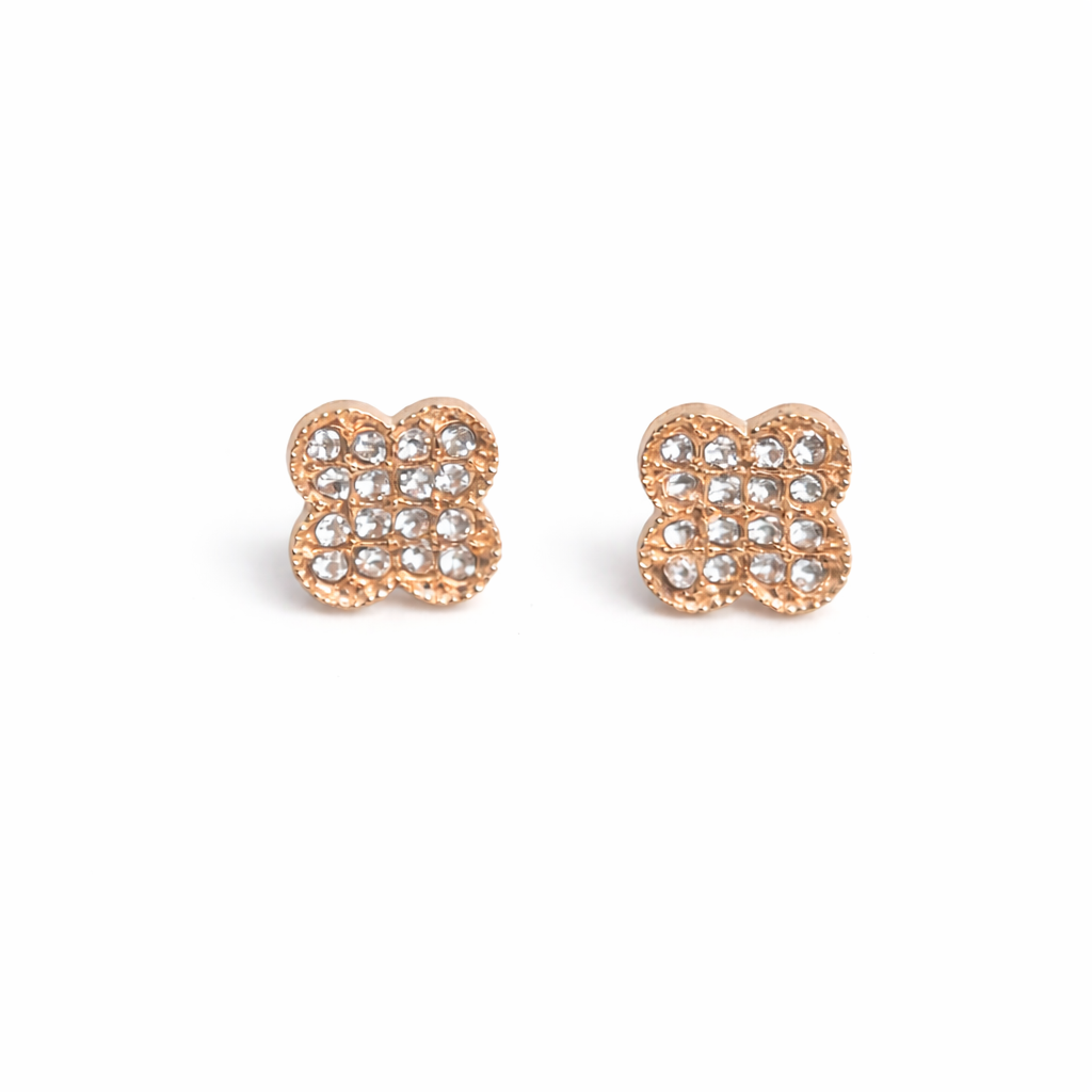 Salty Aurielle Clover Bloom Studs