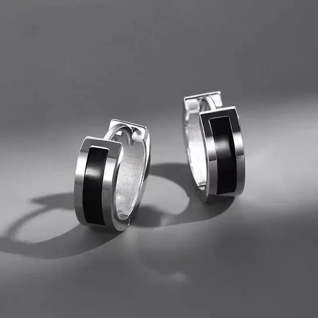 Salty Echoes Black Earrings