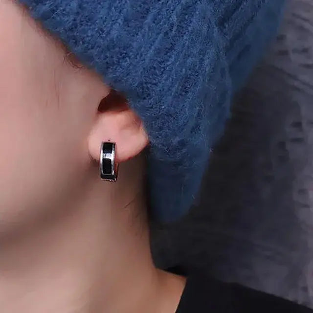 Salty Echoes Black Earrings