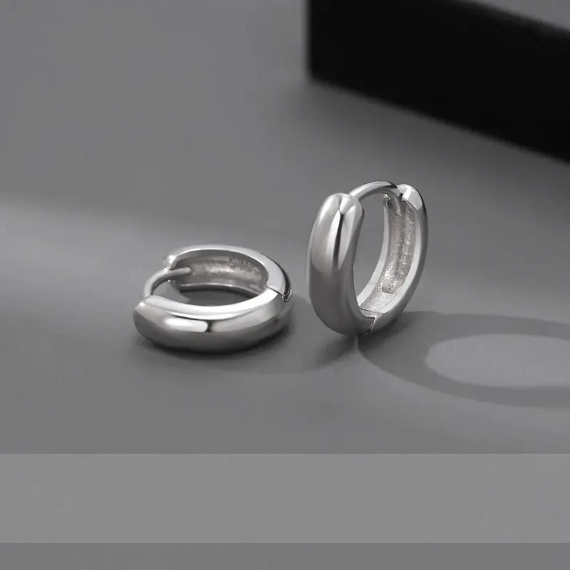Salty Essential Silver Hoops