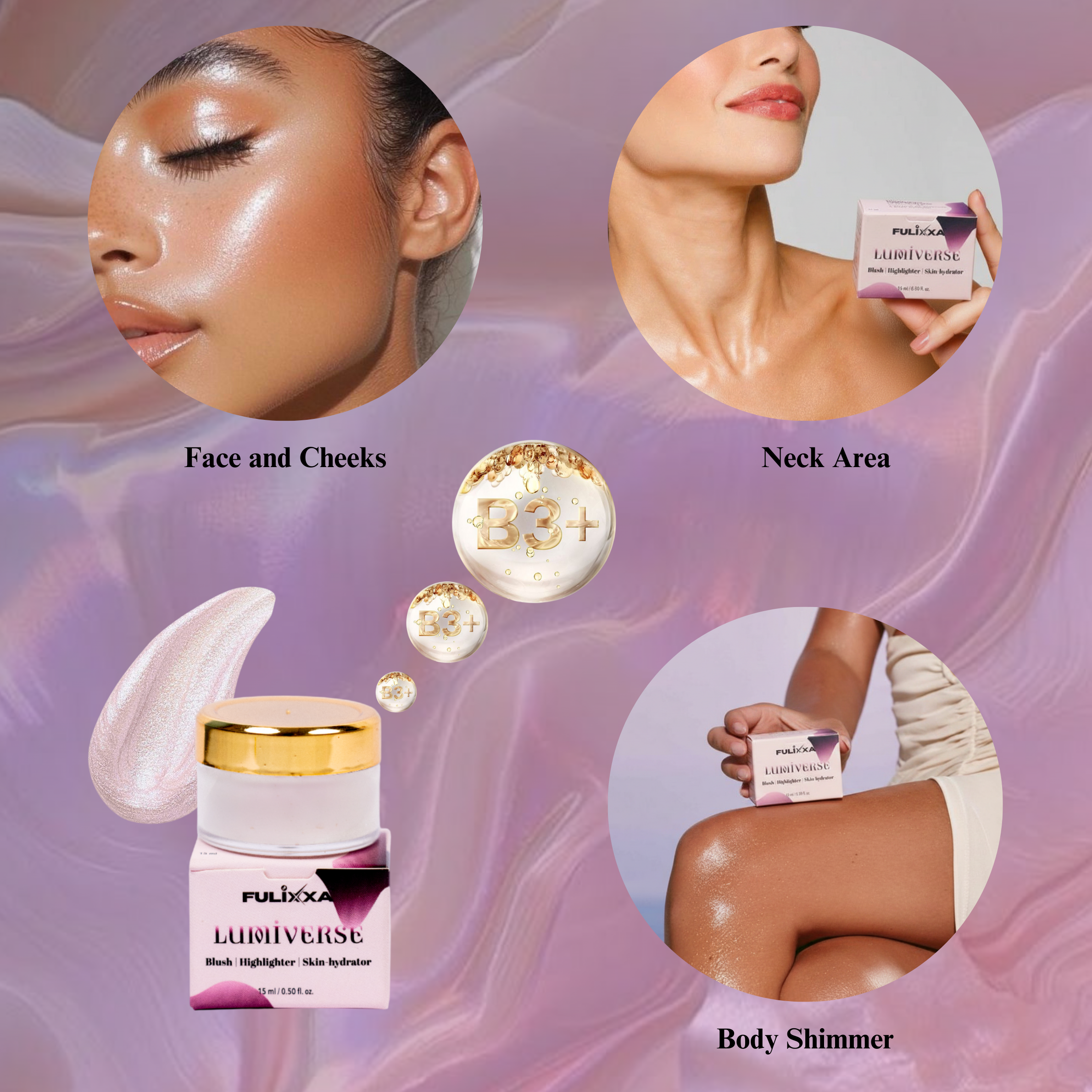 Fulixxa Sweat Proof Glow Kit - Summer sale special - Pack Of 4 {with free gift inside}
