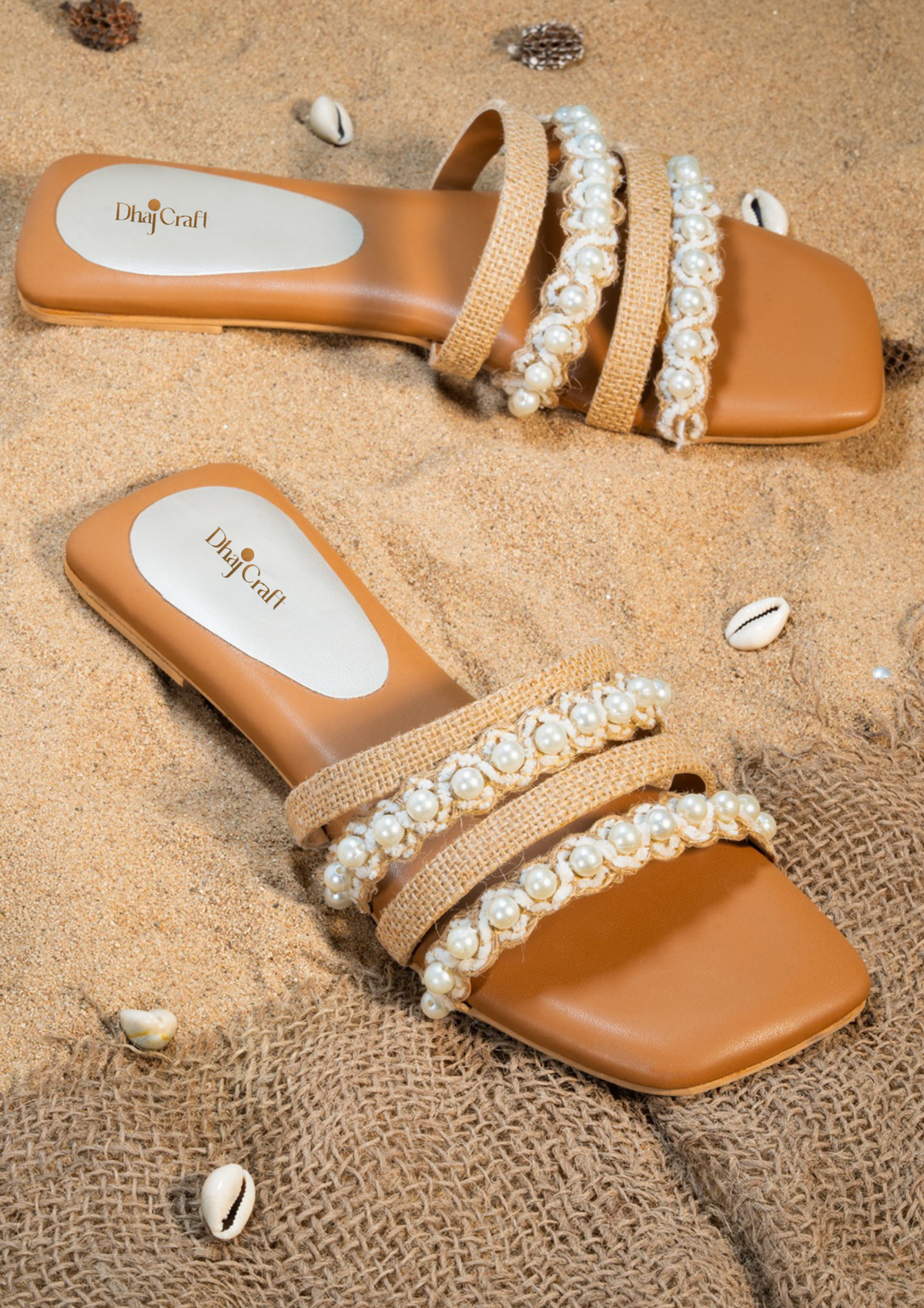 Dhajcraft Women Open Toe Flats with Tassels - Hand wash