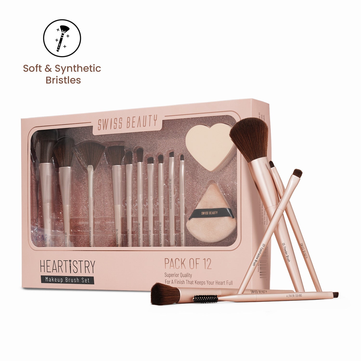 Swiss Beauty Heartistry Brush Set