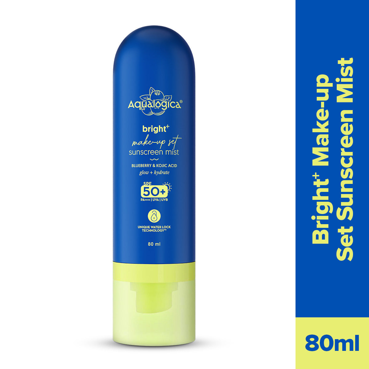 Aqualogica Bright+ Makeup-Set Sunscreen Mist Spf 50+ Pa++++ - 80ml