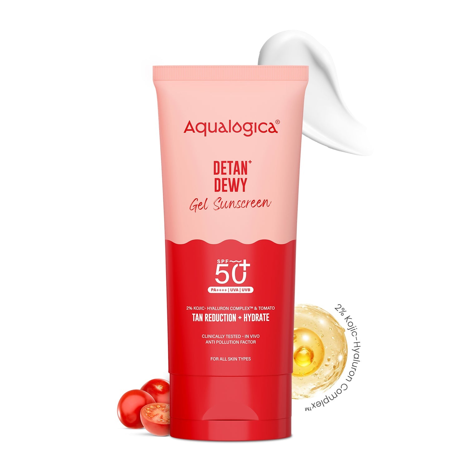 Aqualogica Detan+ Dewy Gel Sunscreen Spf 50+ Pa++++
