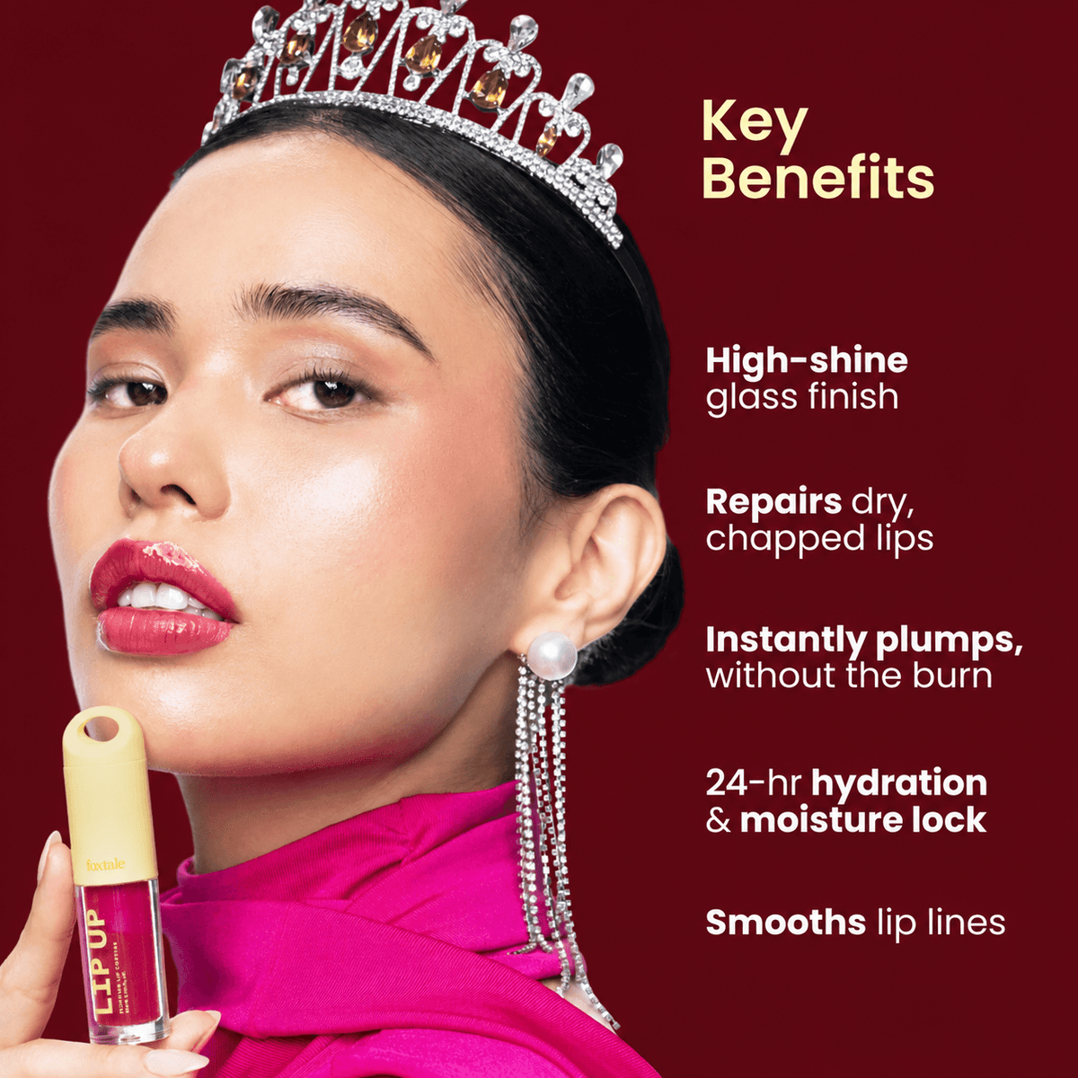 Foxtale Lip Up Plumping Lip Balm For Glazed Lips