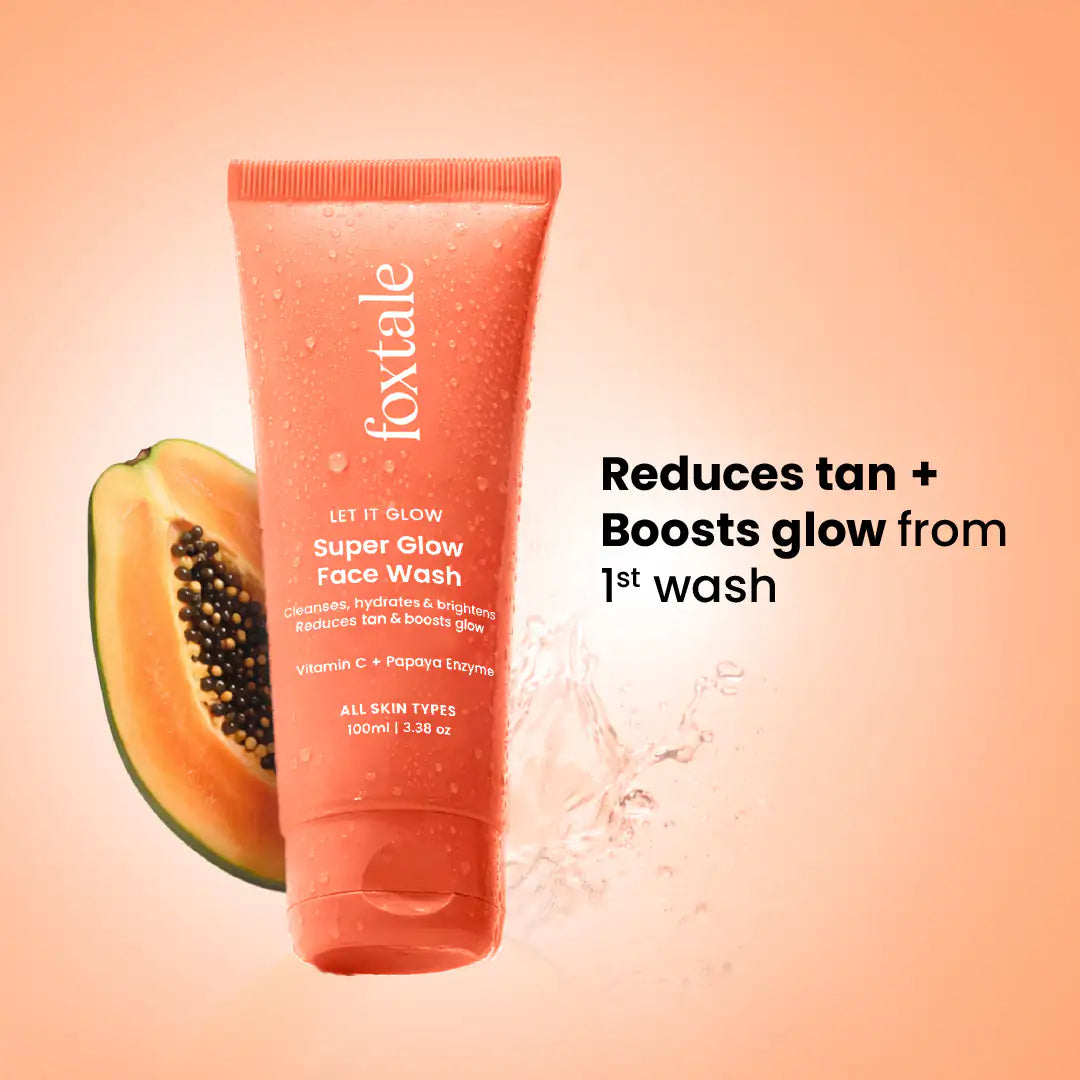 Foxtale Super Glow De-tan Face Wash - 150ml