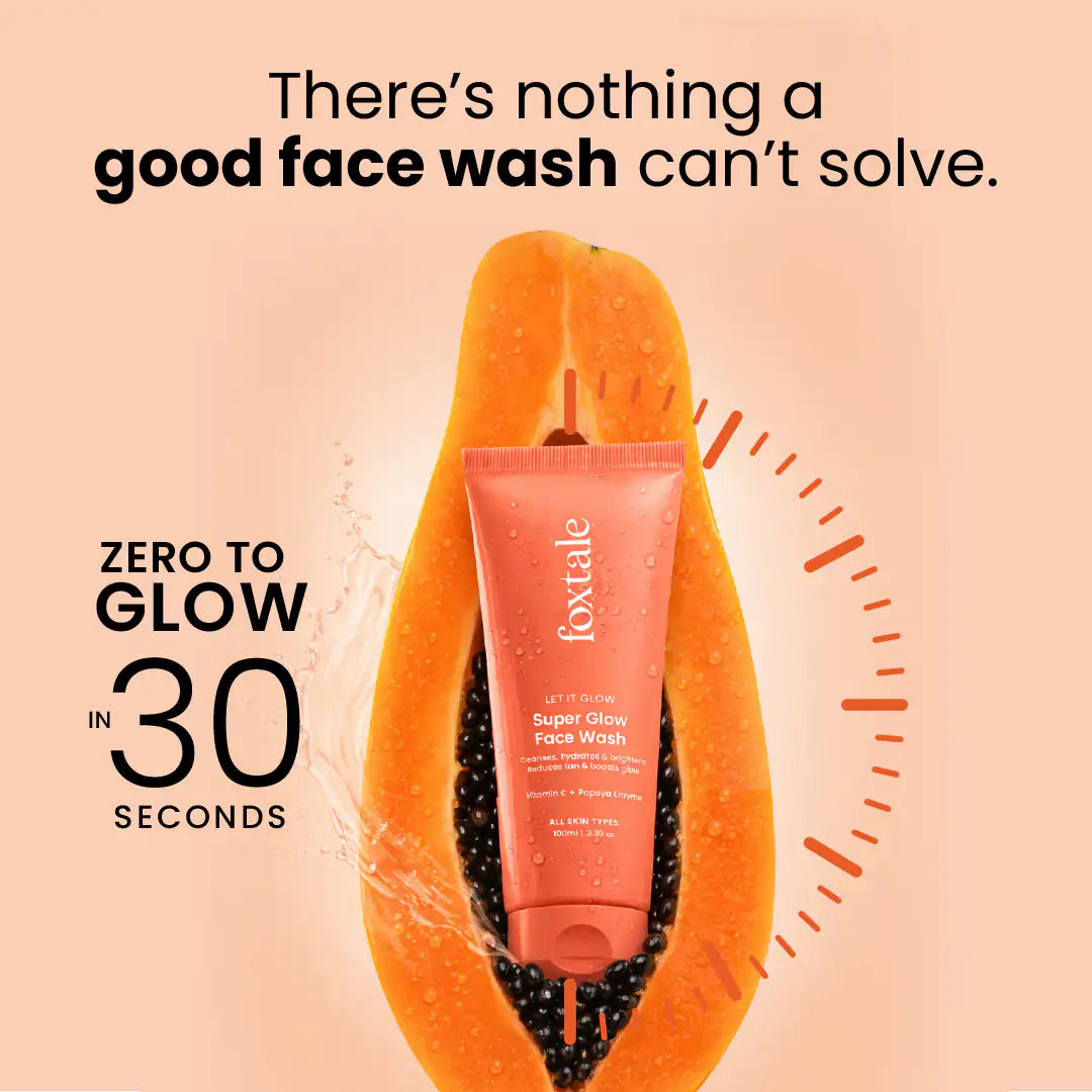 Foxtale Super Glow De-tan Face Wash - 150ml