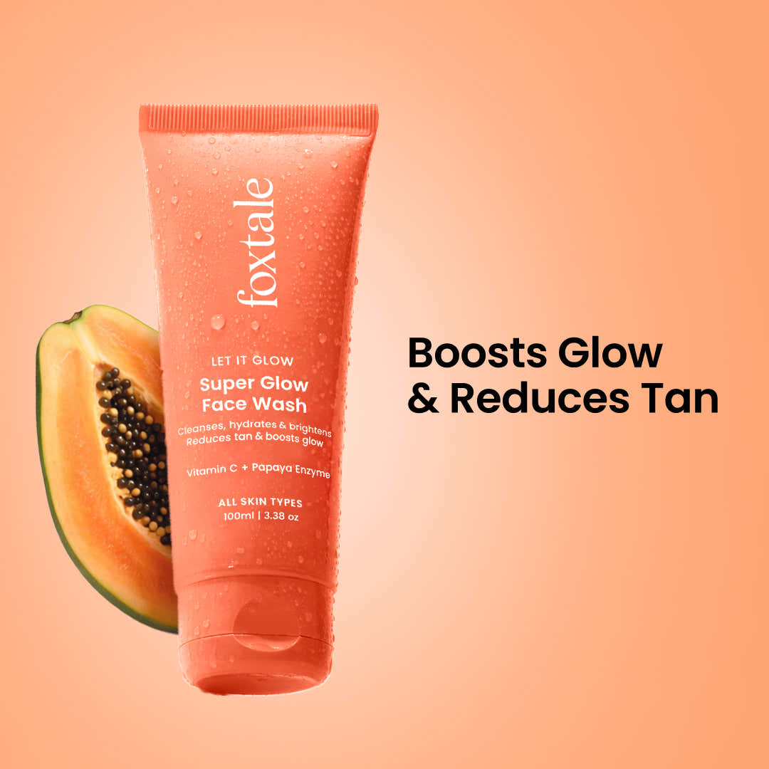 Foxtale Vitamin C Serum + Super Glow Face Wash - 100ml (Combo)