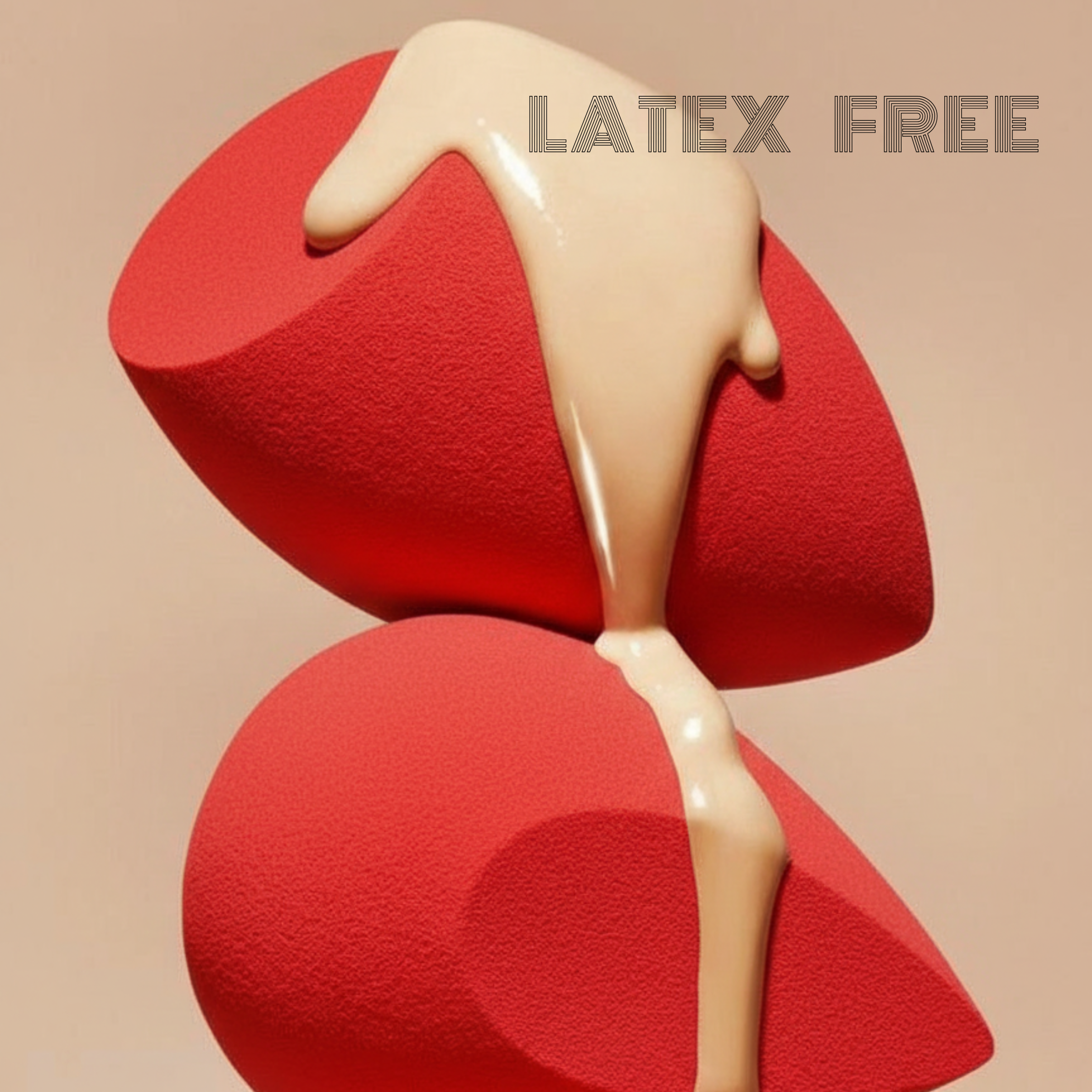 Fulixxa Red - Makeup Sponge/Blender (Pack of 2)