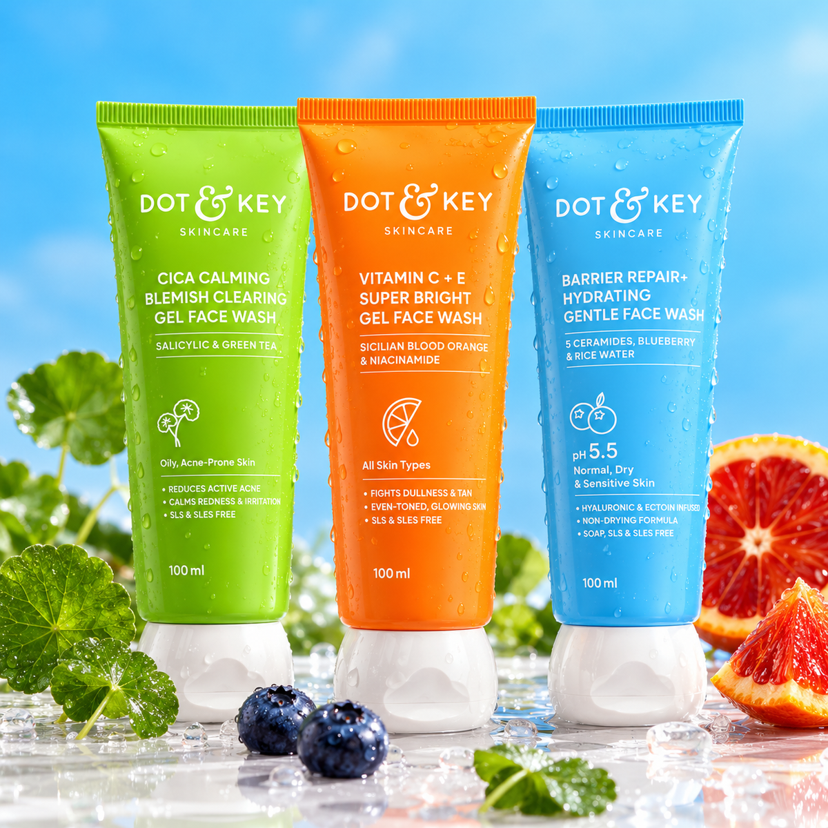 Dot & Key Face Wash Trio
