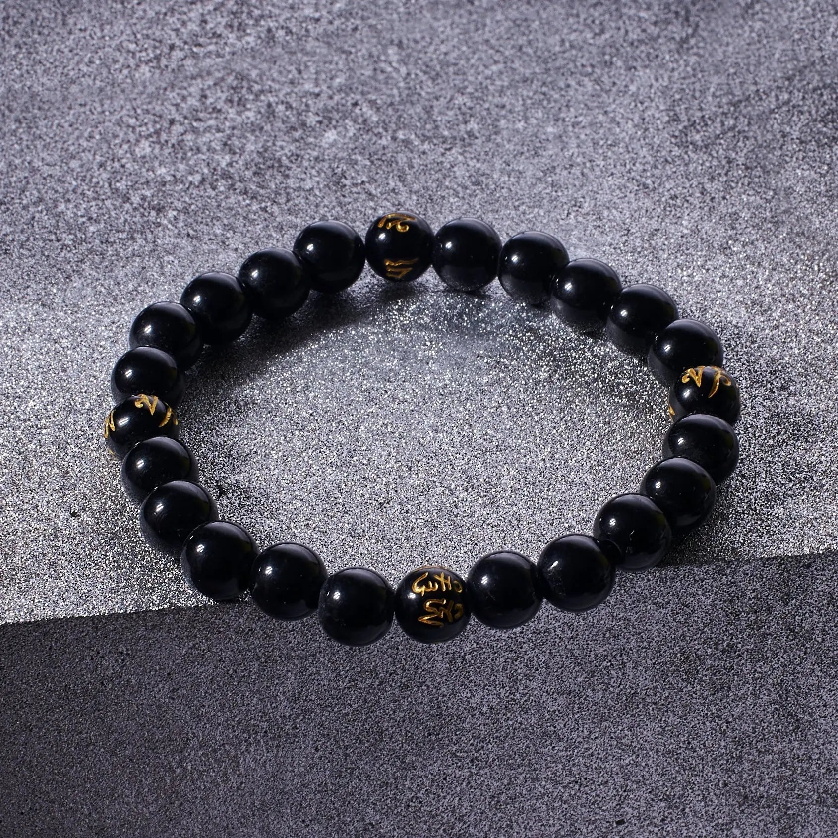 Salty February Birthstone Beaded Band