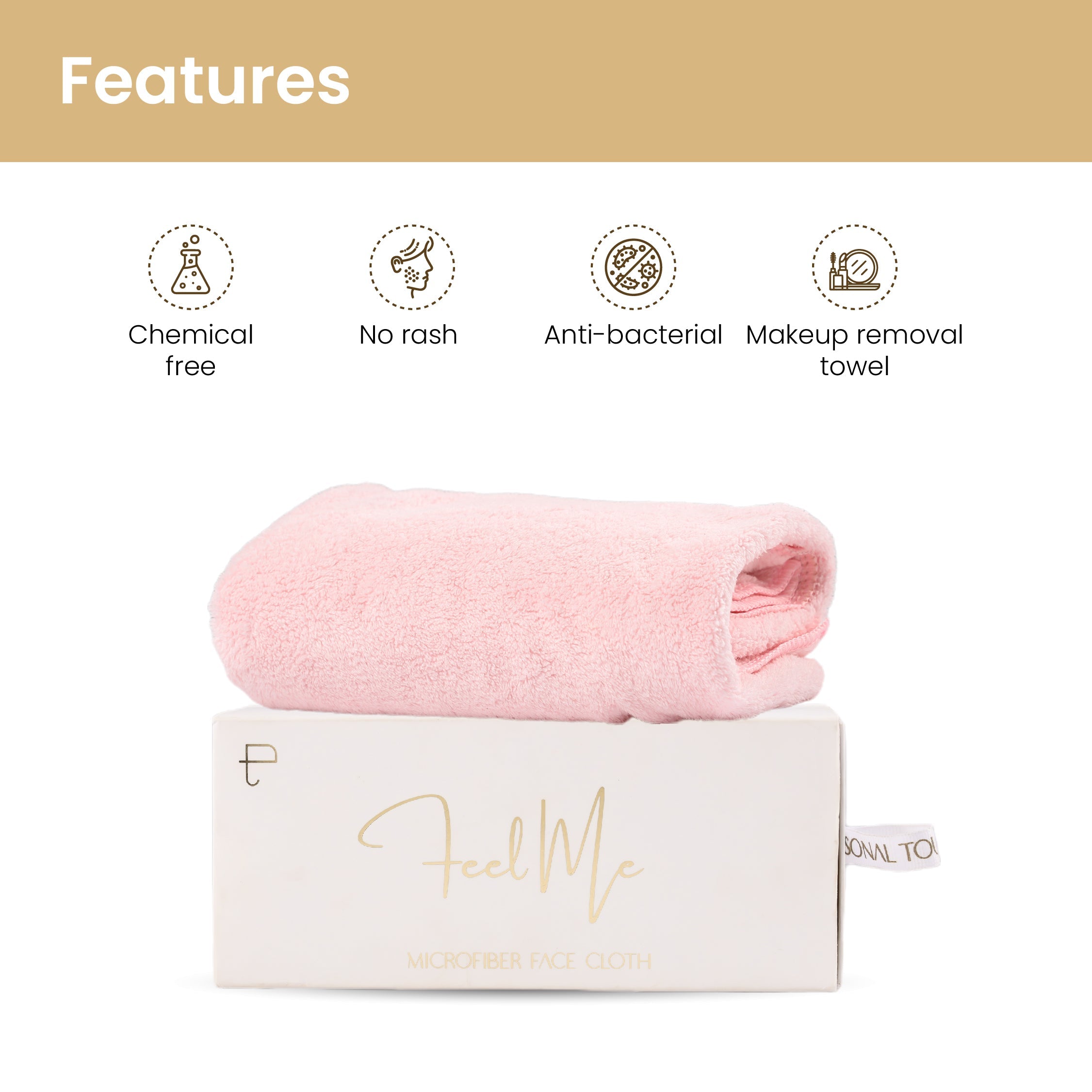 Personal Touch Feel Me Microfiber Face Cloth - Sky Blue