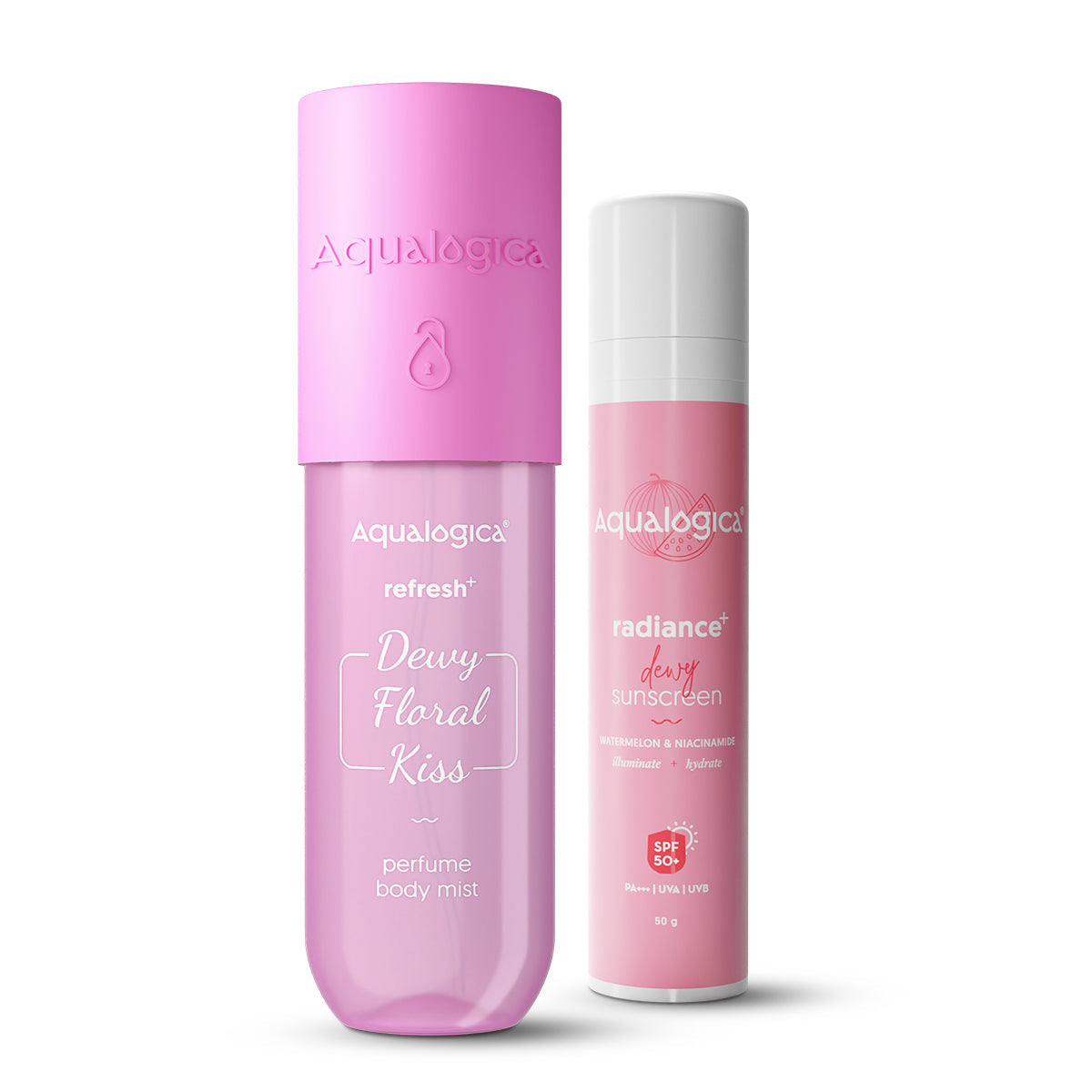 Aqualogica Floral Body Mist & Radiance Sunscreen Duo