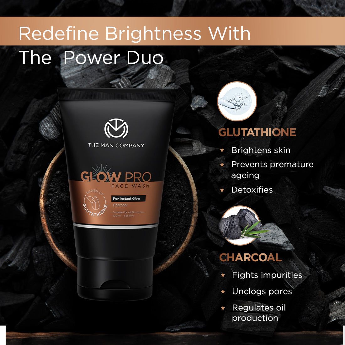 The Man Company Glow Pro Face Wash - 100ml