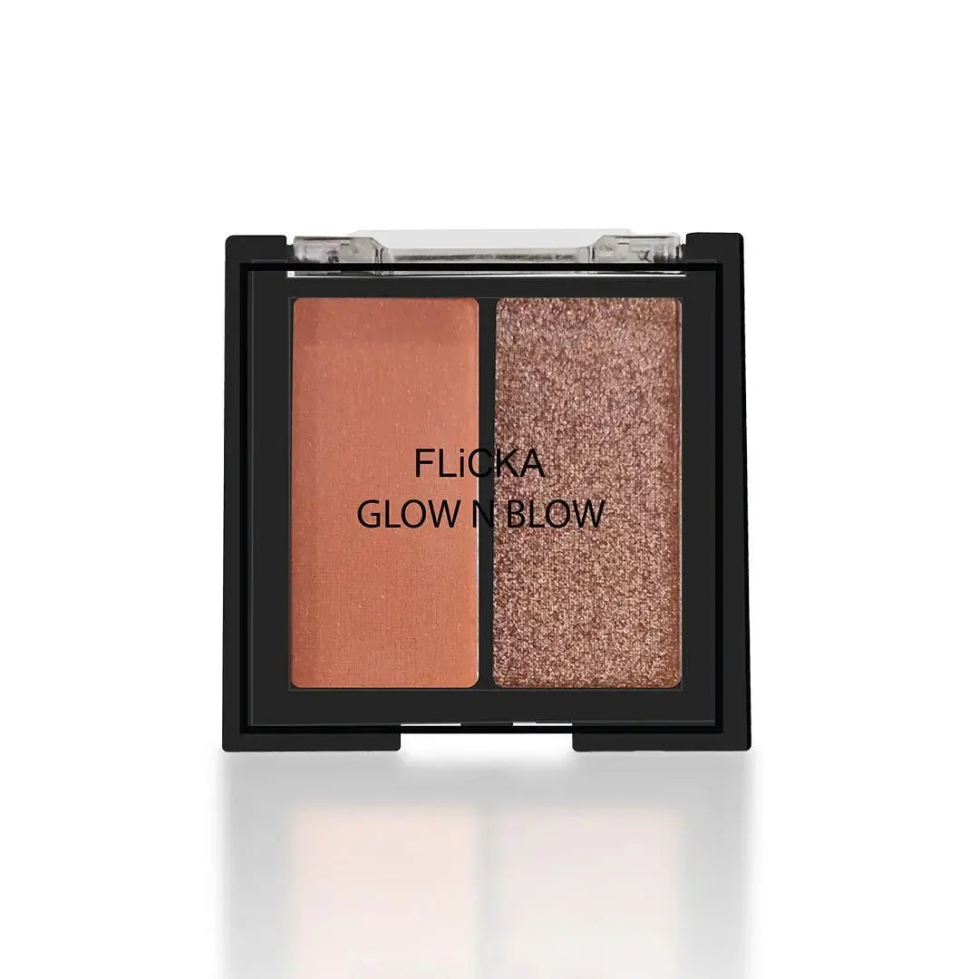 Flicka Cosmetics Glow N Blow - Blusher & Highlighter