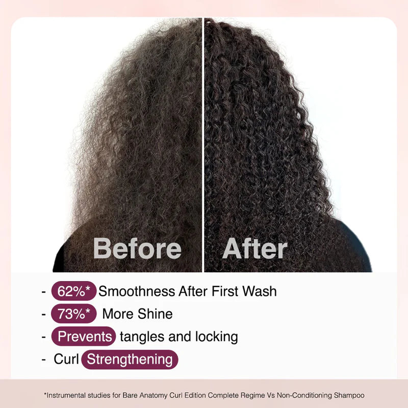 Bare Anatomy Curl Defining Kit - Shampoo Leave in Conditioner & Gel