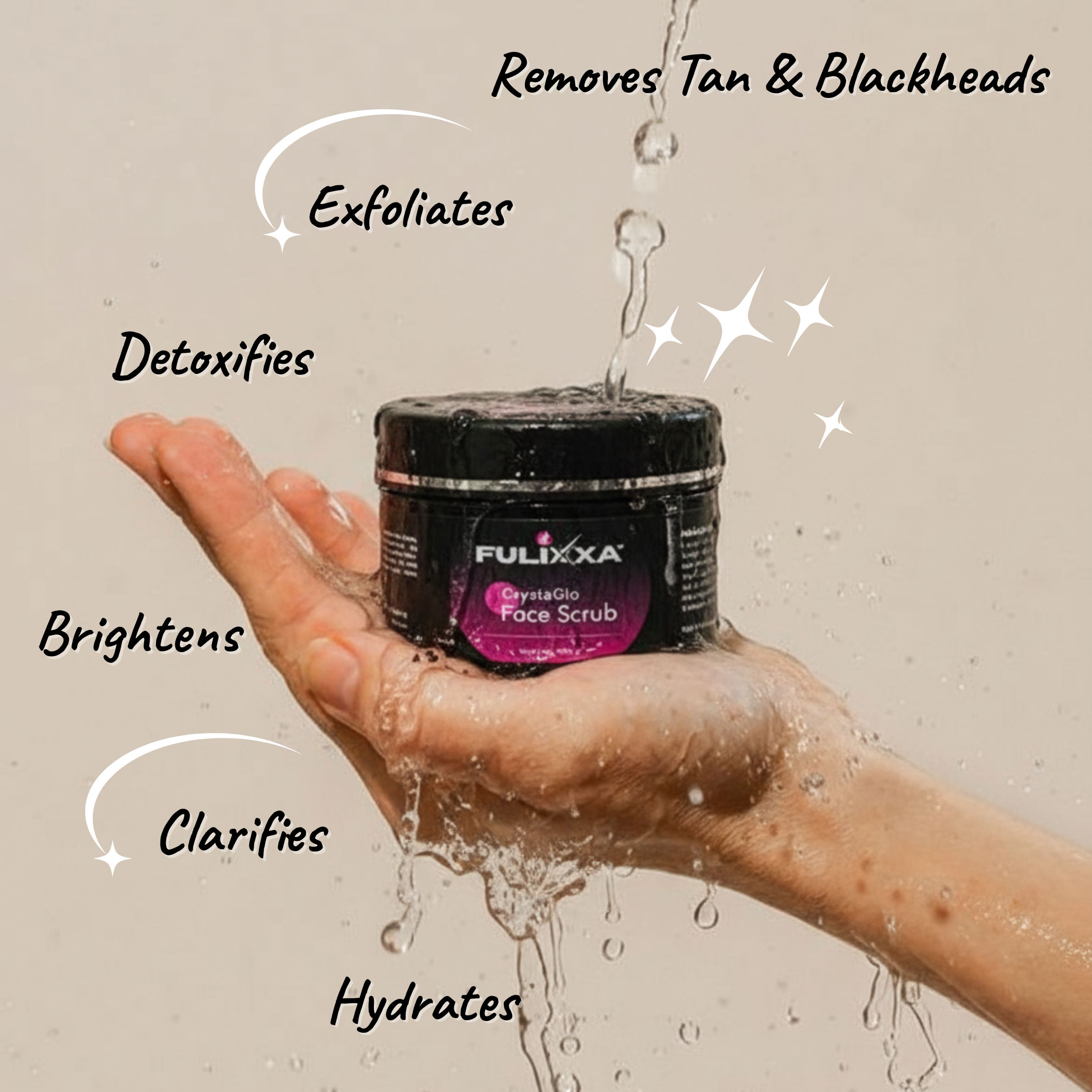 Fulixxa Crystaglo Diamond Face Scrub
