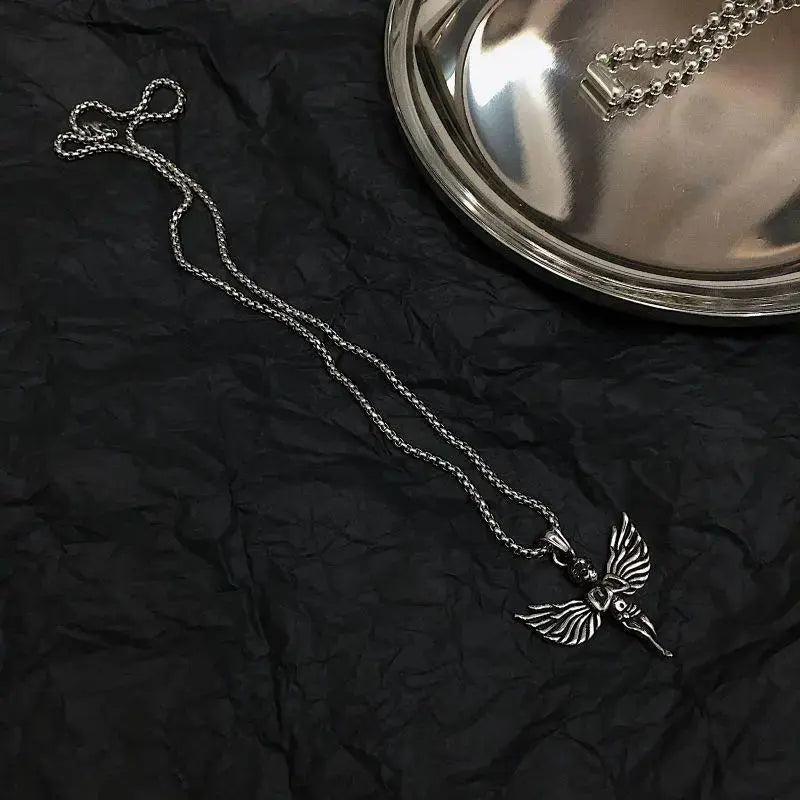 Salty Greek Angel Silver Chain