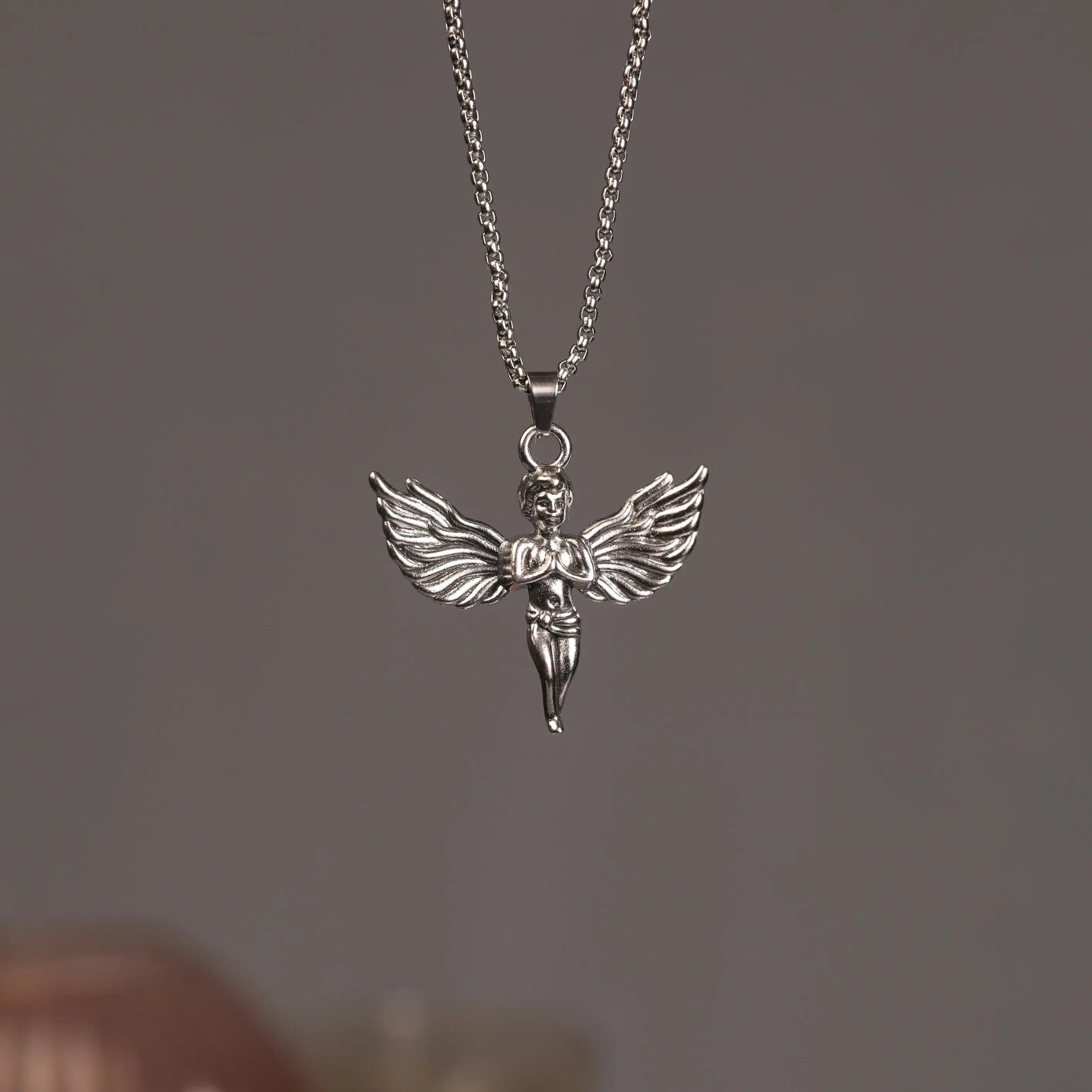 Salty Greek Angel Silver Chain